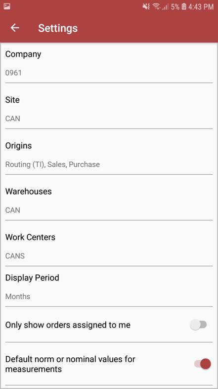 Screenshot 2 der Infor Quality Inspections Mobile App