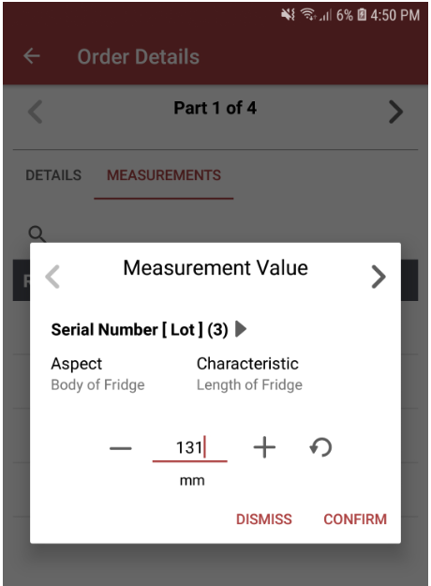 Screenshot 5 der Infor Quality Inspections Mobile App